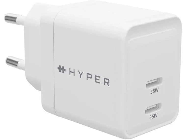 HYPER USB-Wandladegerät HyperJuice USB-C GaN 35 W Weiss