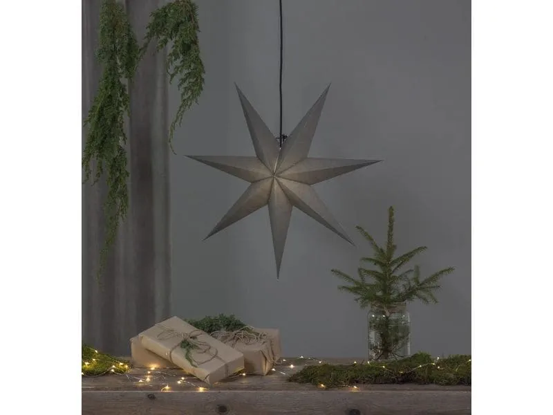 Star Trading LED-Stern Ozen Grau, 70 cm