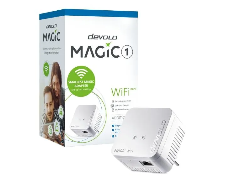 devolo Powerline Magic 1 WIFI mini Erweiterungsadapter devolo Powerline Magic 1 WIFI mini Erweiterungsadapter