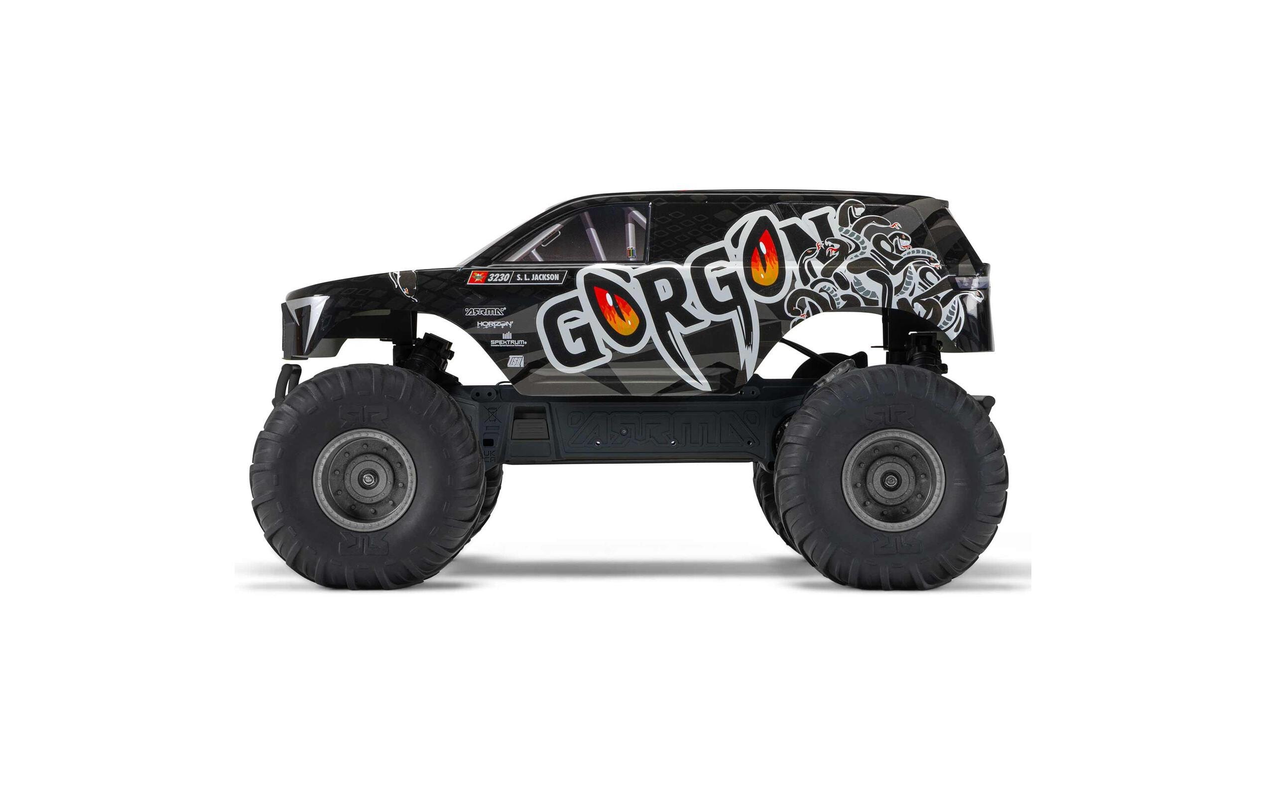 Arrma Monster Truck Gorgon MEGA 550 RWD Schwarz, Bausatz, 1:10