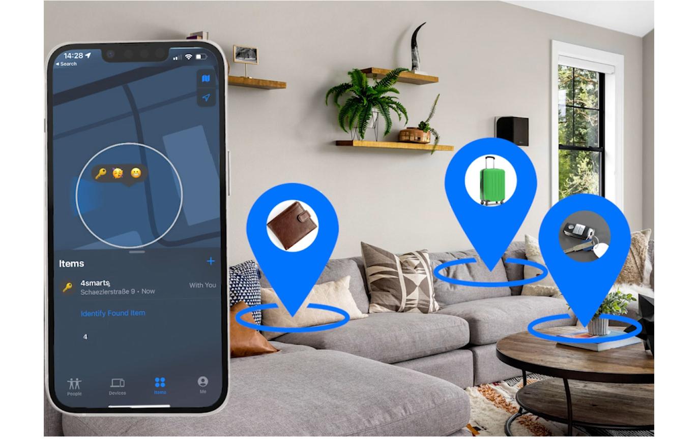 4smarts Schlüsselfinder SkyTag Schwarz