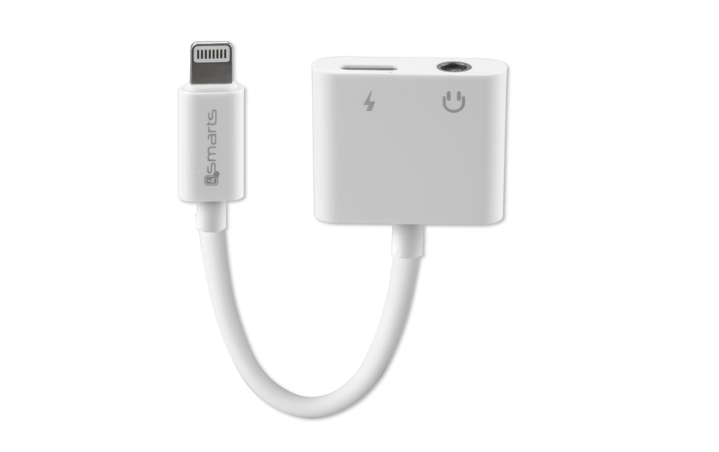 4smarts Adapter Audio and Charging Splitter -> Lightning & 3.5mm Aux 4smarts Adapter Audio and Charging Splitter -> Lightning & 3.5mm Aux