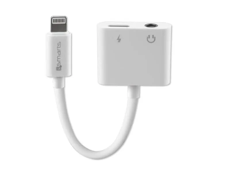 4smarts Adapter Audio and Charging Splitter -> Lightning & 3.5mm Aux 4smarts Adapter Audio and Charging Splitter -> Lightning & 3.5mm Aux