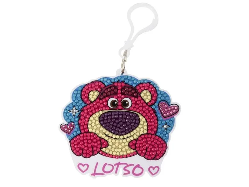 CRAFT Buddy Lotso, Crystal Art Rucksack Anhänger CRAFT Buddy Lotso, Crystal Art Rucksack Anhänger