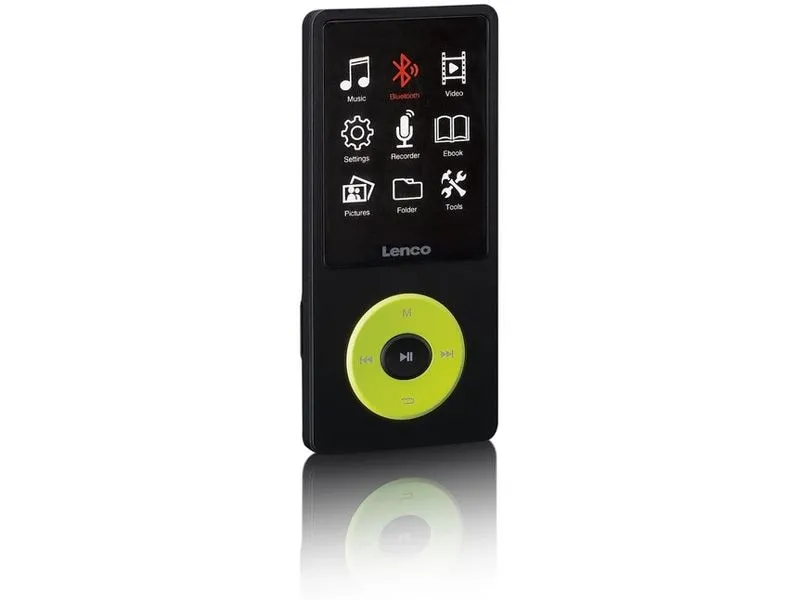 Lenco MP3 Player Xemio-860 Neongrün; Schwarz