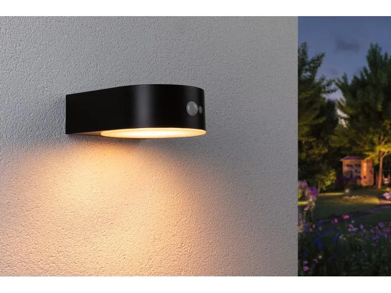 Paulmann Wandleuchte Solar Eileen, 2200K, Schwarz Paulmann Wandleuchte Solar Eileen, 2200K, Schwarz