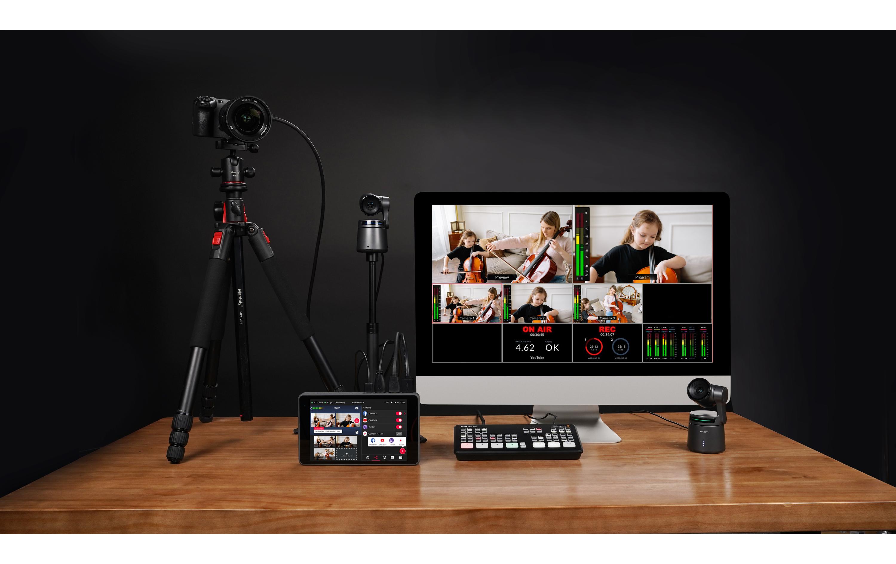 Obsbot Tail Air USB AI Webcam 4K 30 fps