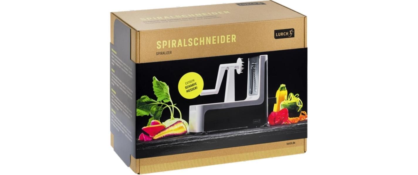 Lurch Spiralschneider mit Messereinsätzen Grau/Weiss