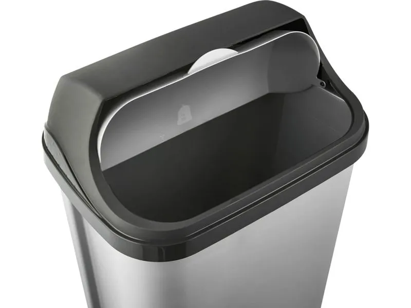 keeeper Abfalleimer Rasmus 50 l, Rolldeckel, light silver