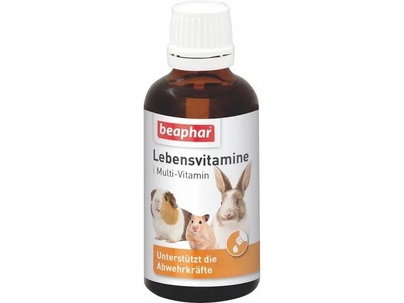 Beaphar Lebensvitamine Lebensvitamine für Kleinsäuger 50 ml Beaphar Lebensvitamine Lebensvitamine für Kleinsäuger 50 ml
