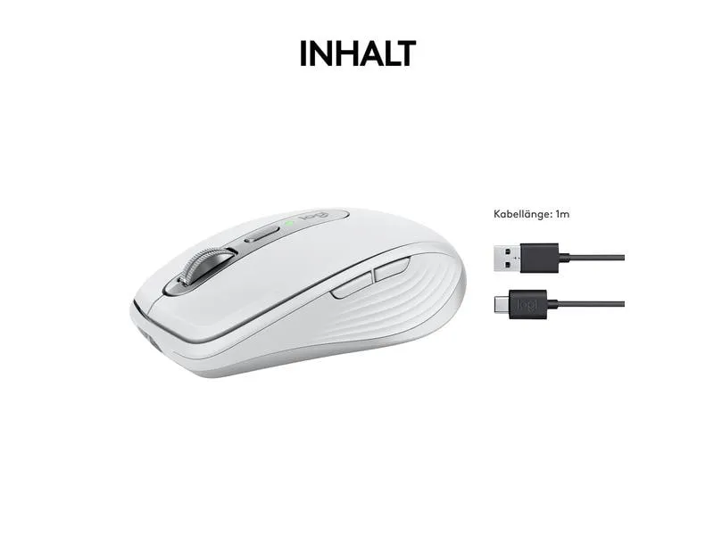 Logitech Mobile Maus MX Anywhere 3s Pale Grey Logitech Mobile Maus MX Anywhere 3s Pale Grey