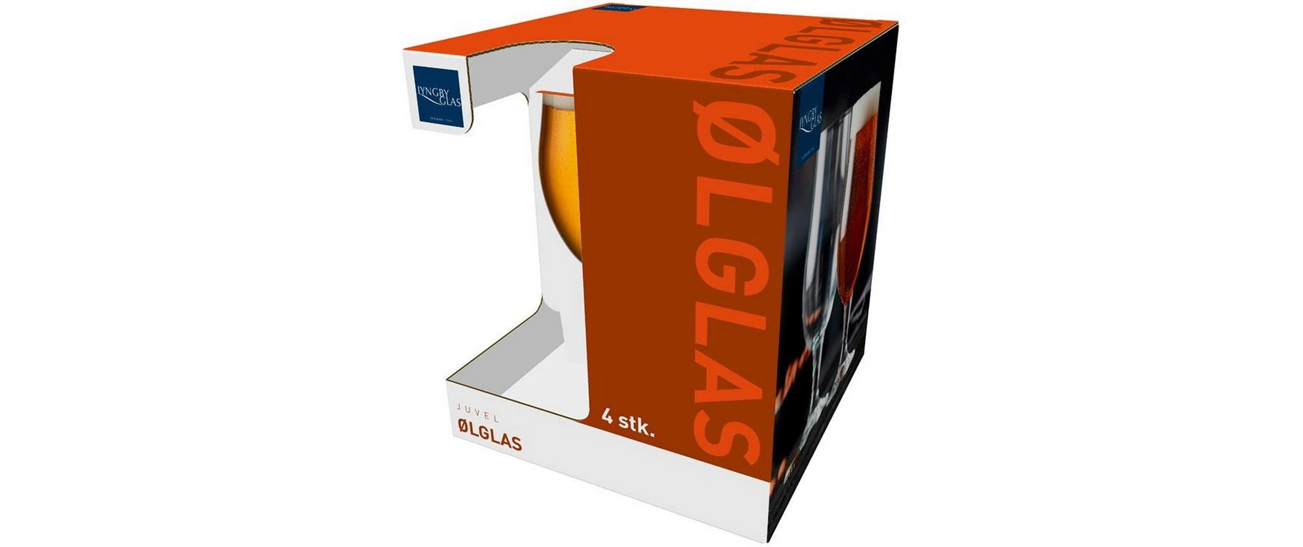 Lyngby Bierglas Juvel 4 Stück, 49 cl