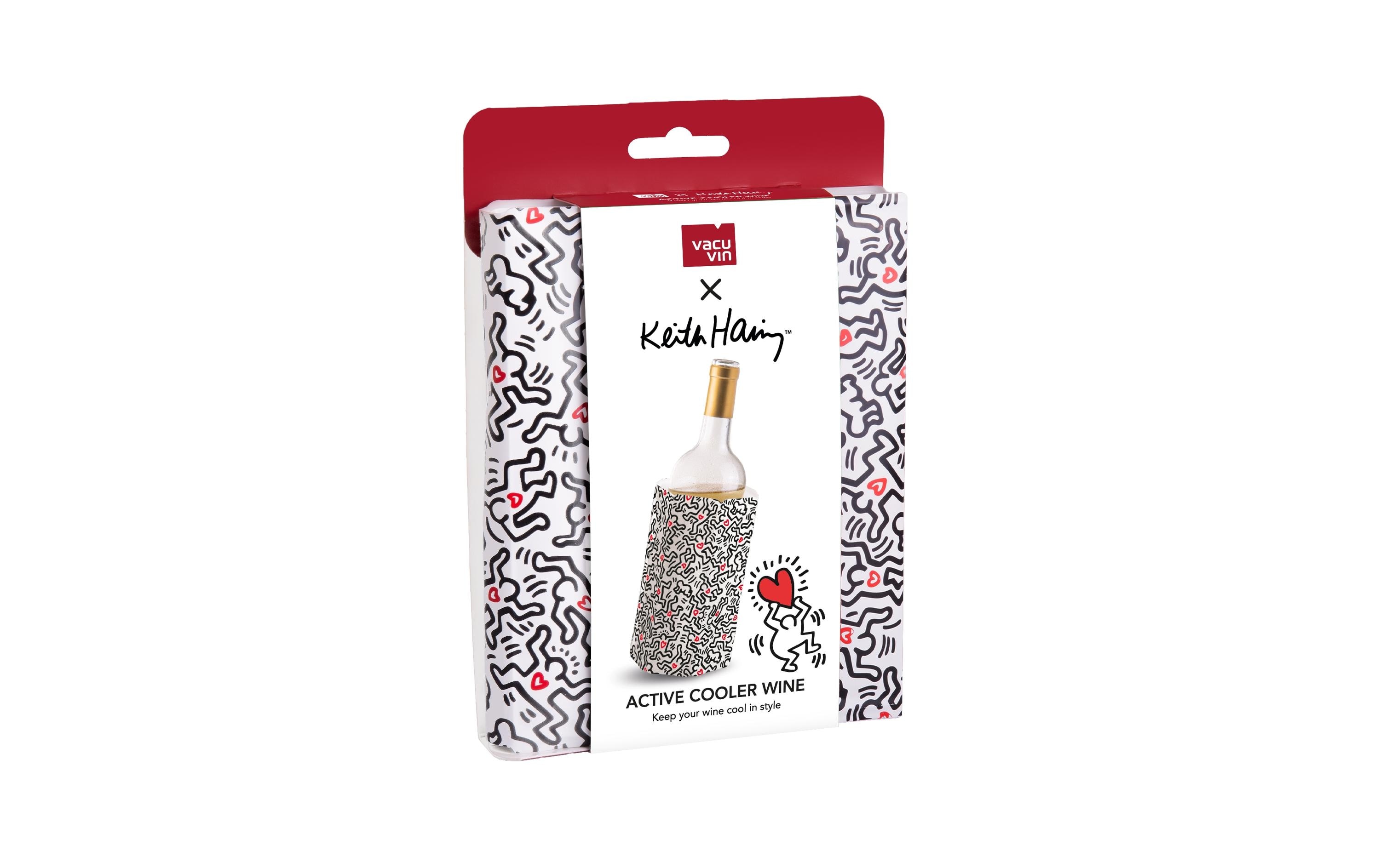 Vacuvin Weinkühler Kühlmanschette Keith Haring Mehrfarbig
