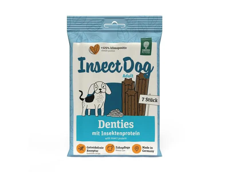 Green Petfood Kausnack InsectDog Denties, 180 g