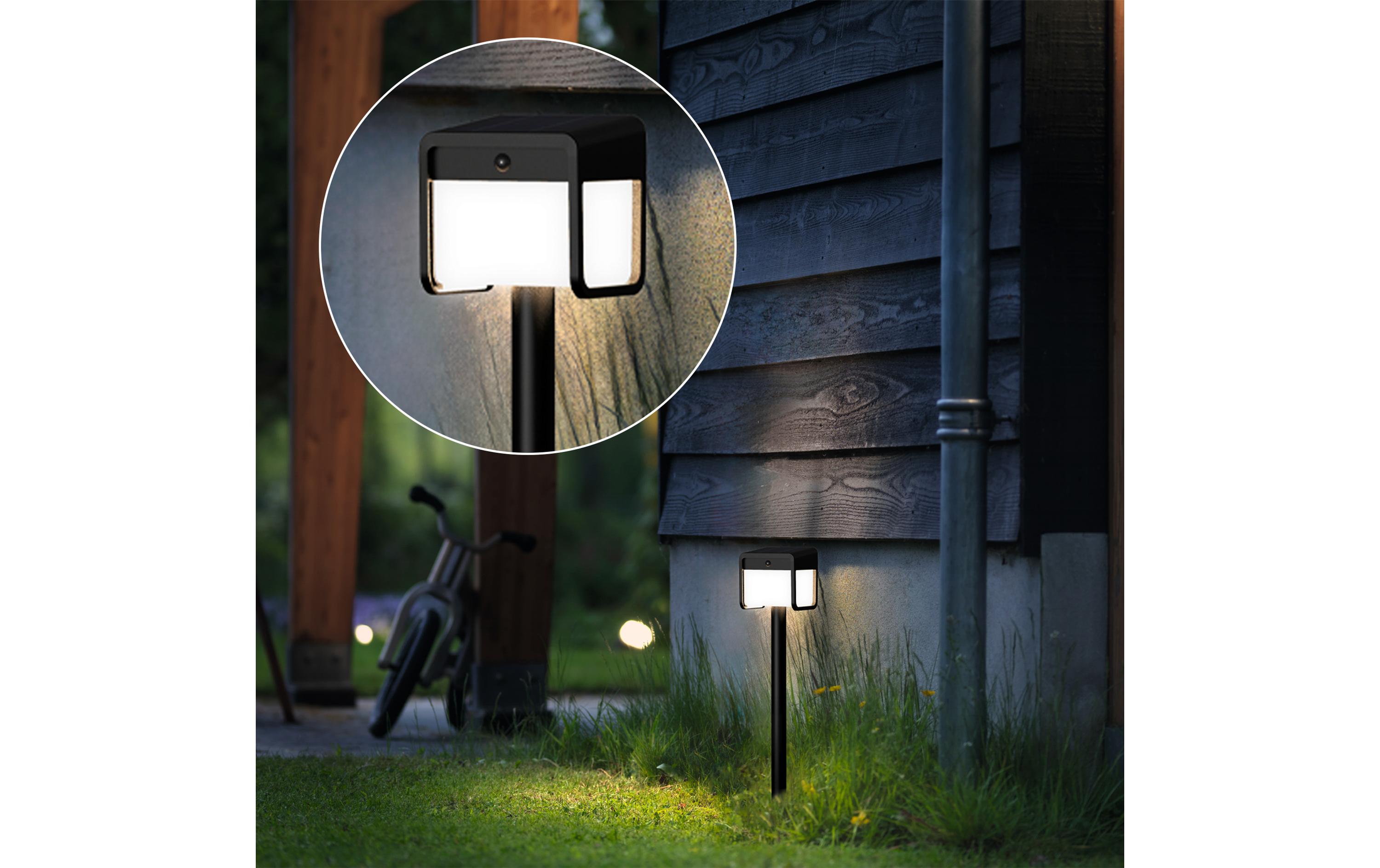 Philips Ezra Sockel Solar UE 3000K schwarz