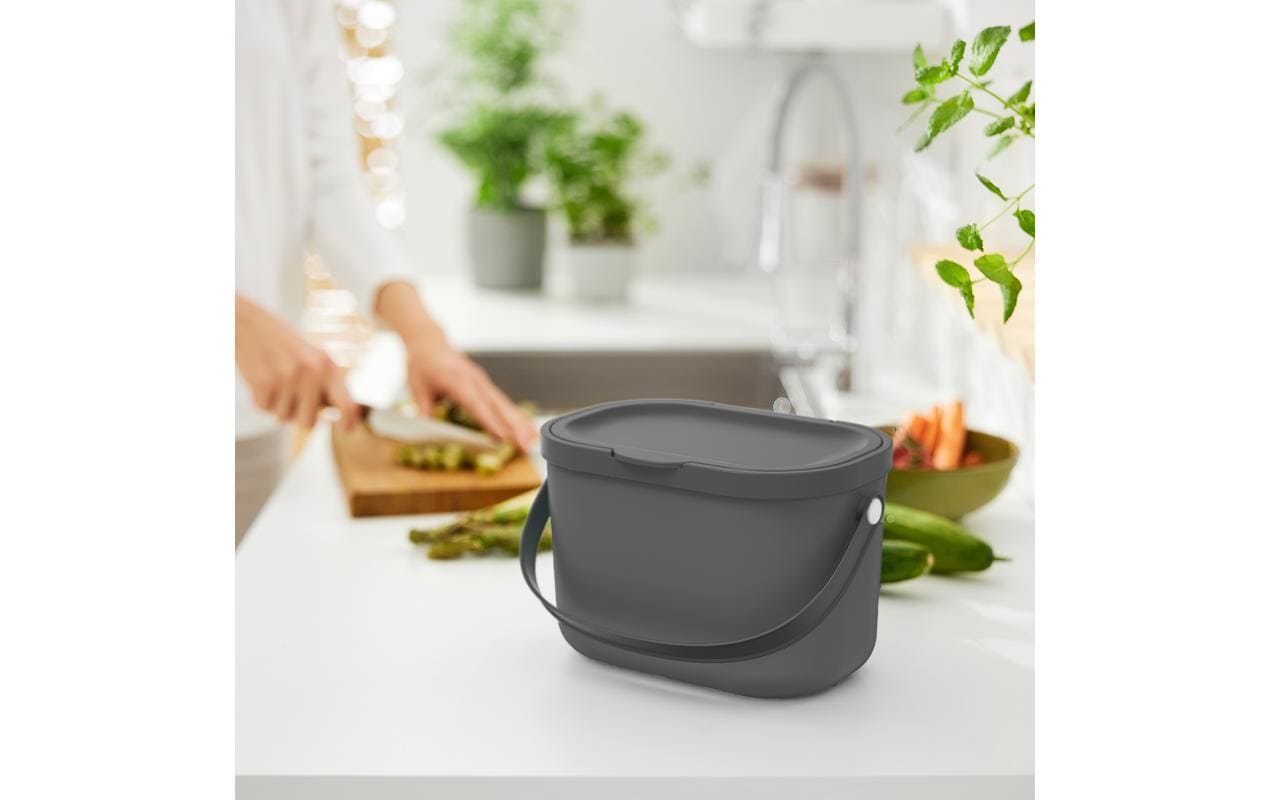 Rotho Komposteimer Albula 3.2 l, Anthrazit
