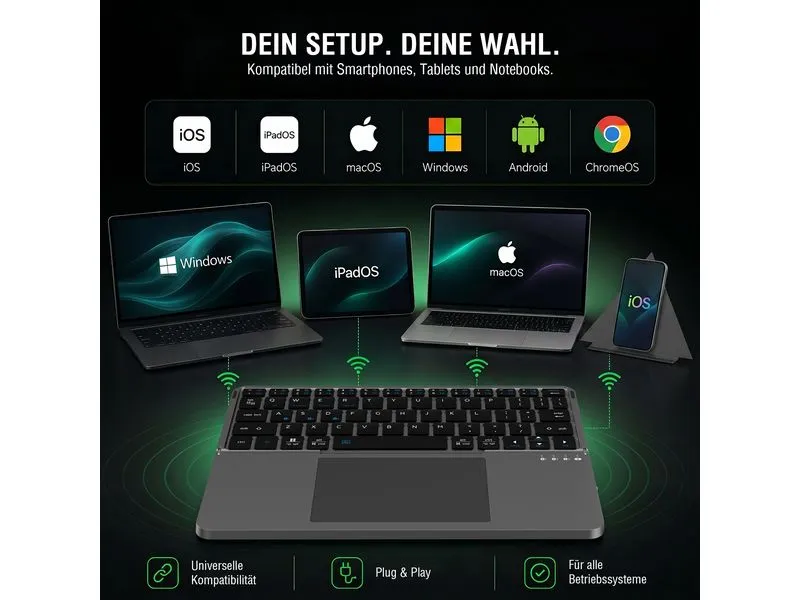 4smarts Wireless Foldable Tastatur