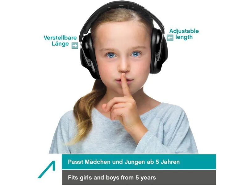 ACE SHH…! Gehörschutz ACE SHH EN 352-1 Zertifiziert, -26dB, Schwarz