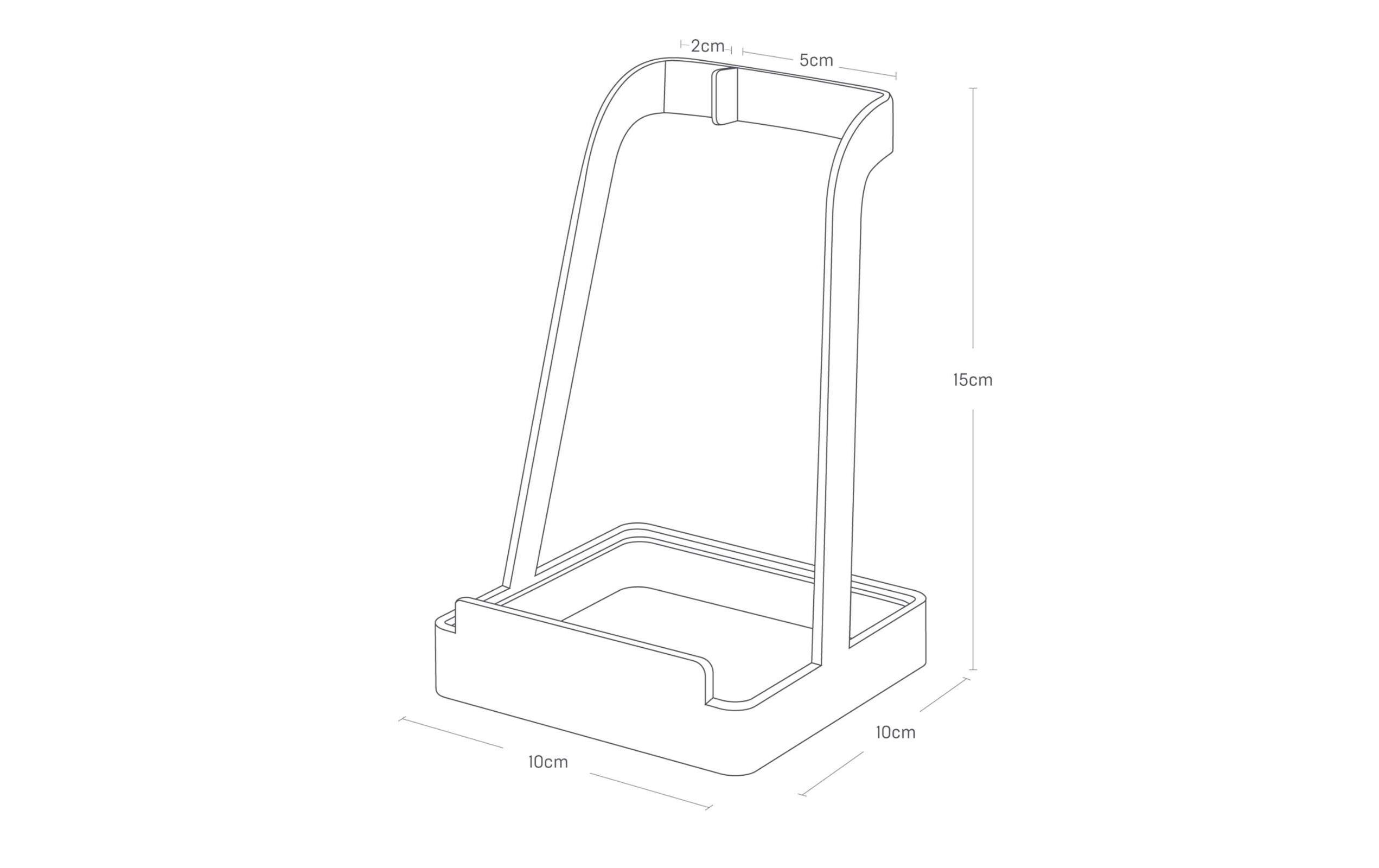 Yamazaki Deckel- und Pfannenhalter Tower Schwarz