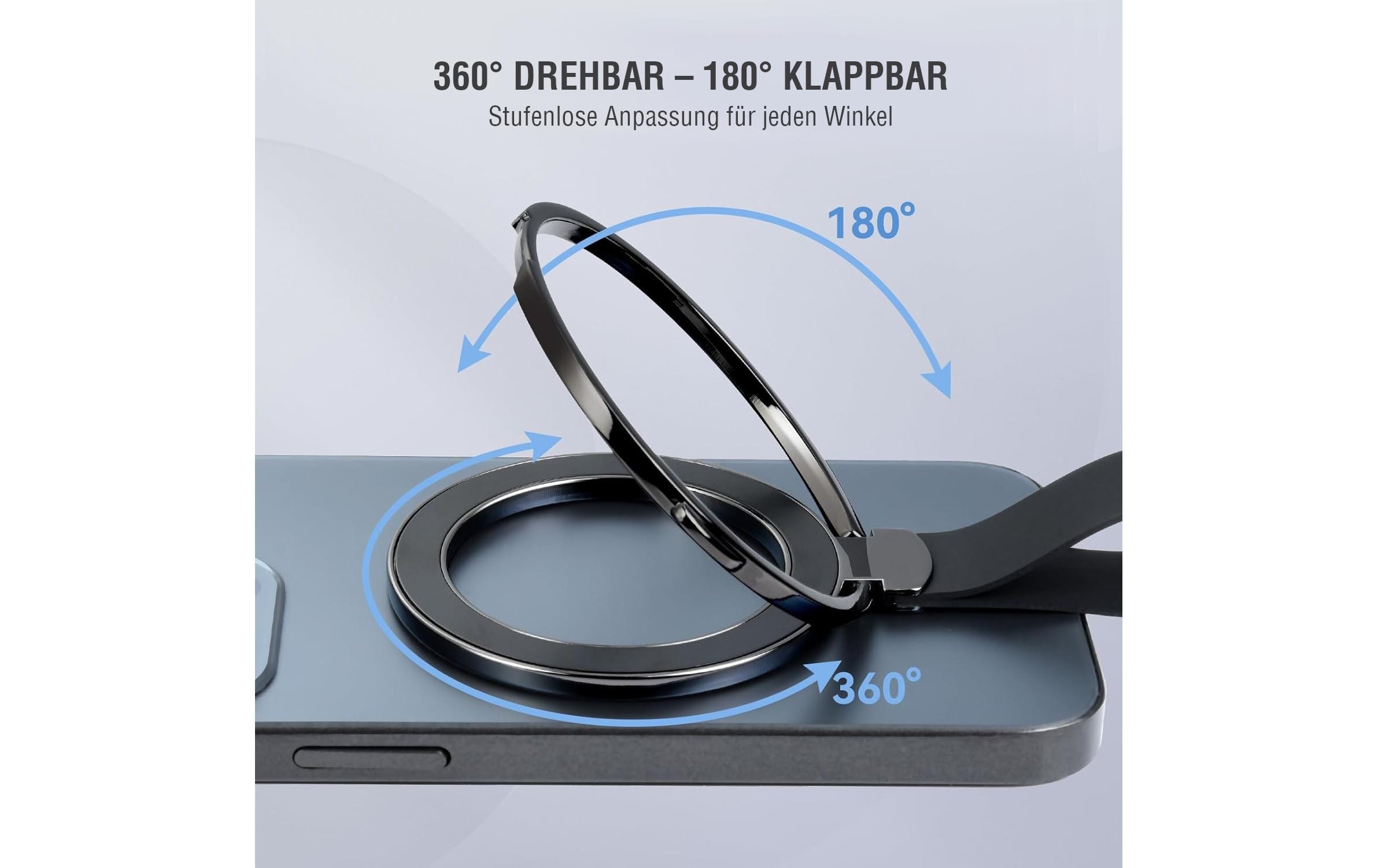 4smarts Magnetischer Telefonring MagSafe kompatibel, 2er Set