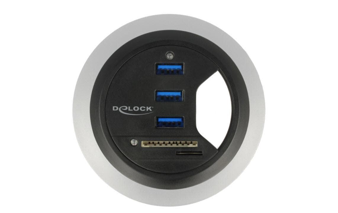 Delock Tisch-Hub USB 3.0 + SD Card Reader Delock Tisch-Hub USB 3.0 + SD Card Reader