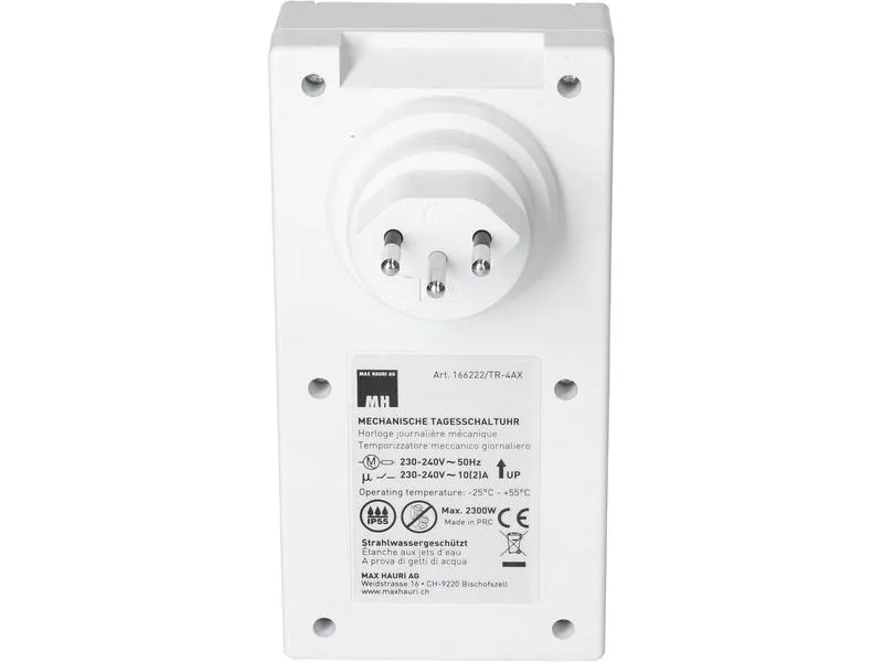 Max Hauri Zeitschaltuhr IP55 24 h Mechanisch