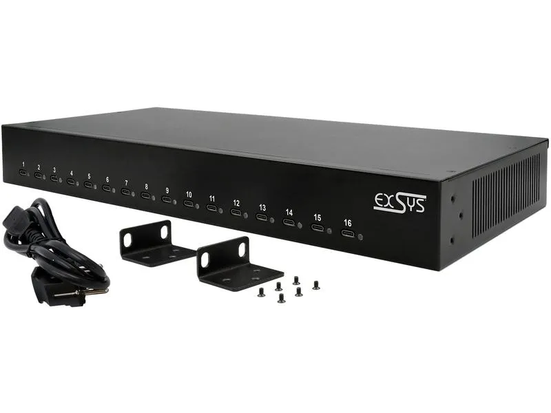 Exsys Ladestation EX-11017 Schwarz Exsys Ladestation EX-11017 Schwarz