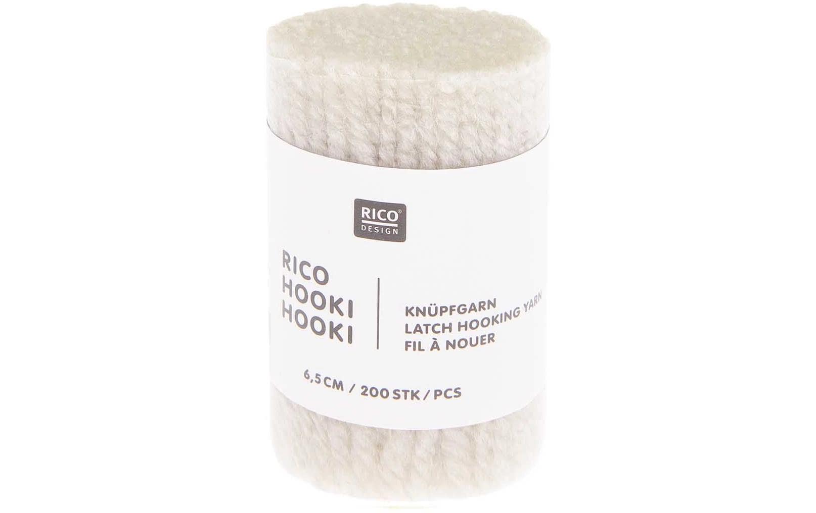 Rico Design Hooki Knüpfgarn Offwhite