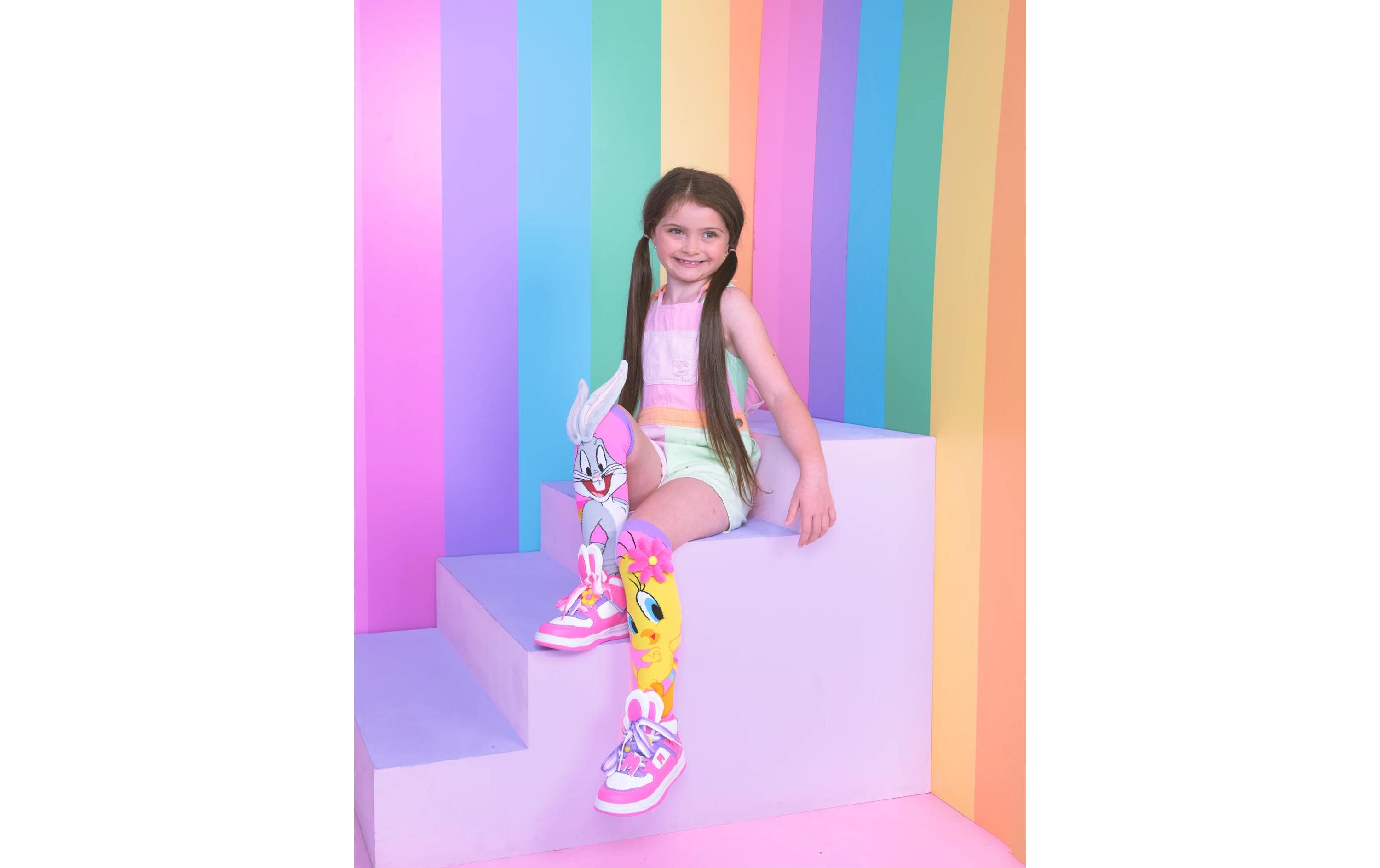 Waldmeier Socken MADMIA Tweety+BugsB Mehrfarbig