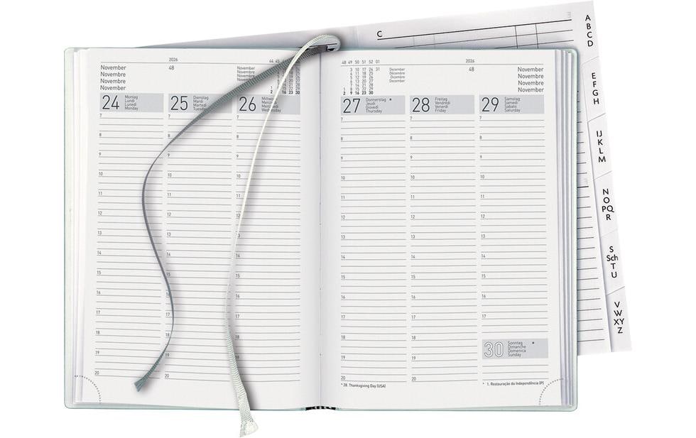 Biella Geschäftsagenda Terminia Schwarz, 14.5 x 20.5 cm Biella Geschäftsagenda Terminia Schwarz, 14.5 x 20.5 cm