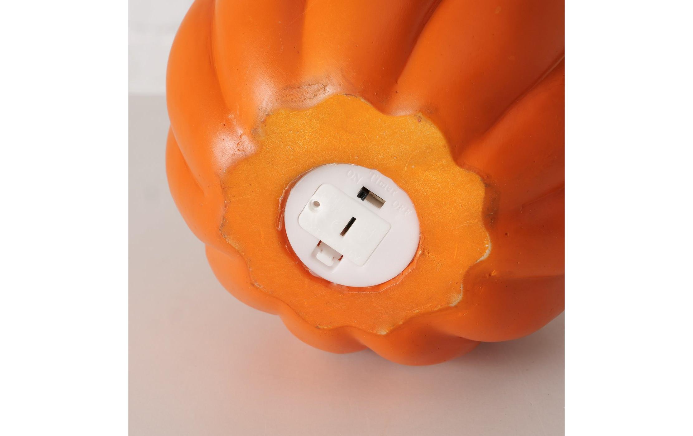 Boltze Halloweenfigur Kürbis Sponky 15 cm