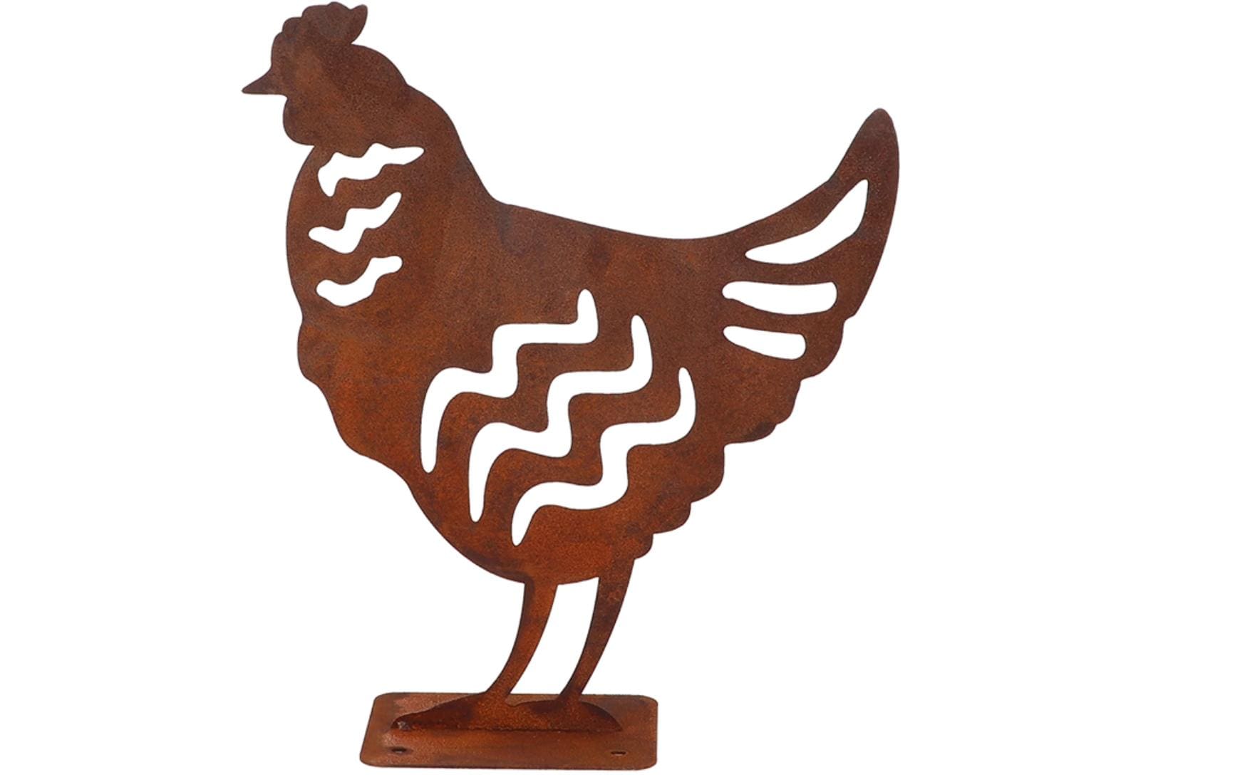 Esschert Design Dekofigur Huhn Rostbraun