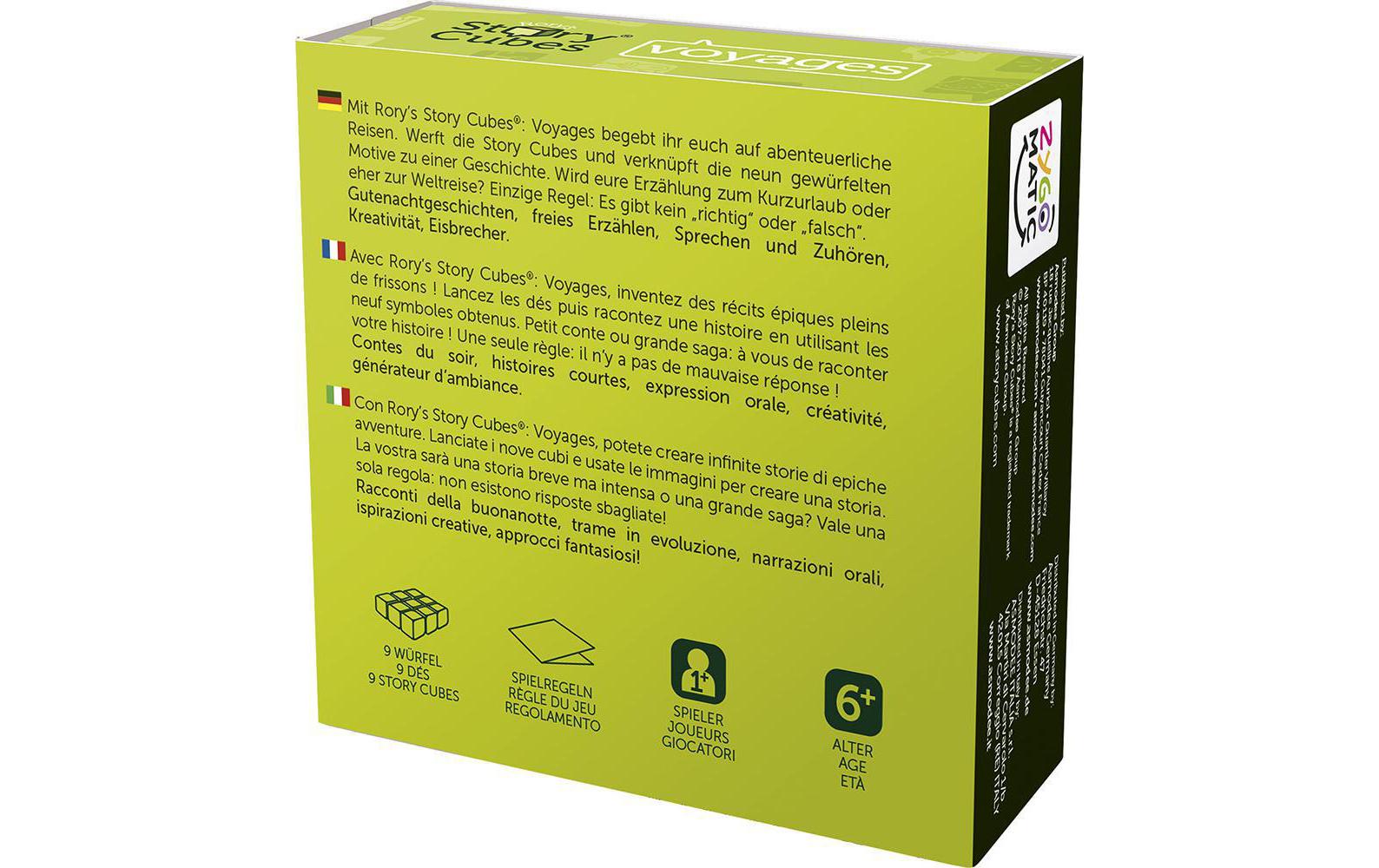 Asmodée Familienspiel Rory's Story Cubes Voyages