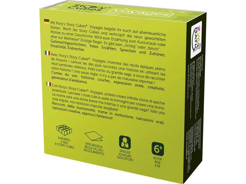 Asmodée Familienspiel Rory's Story Cubes Voyages