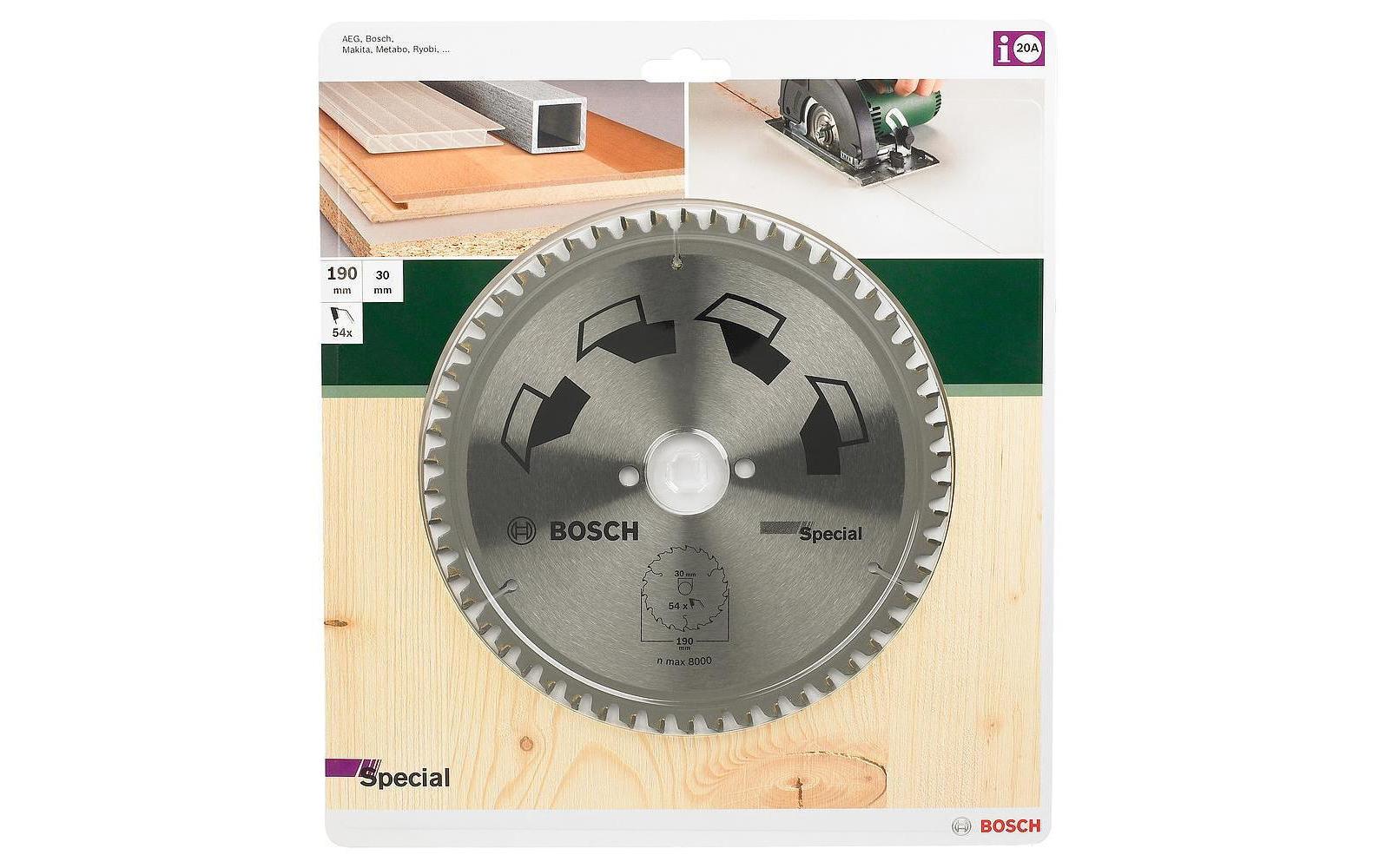 Bosch Kreissägeblatt Special 190 mm