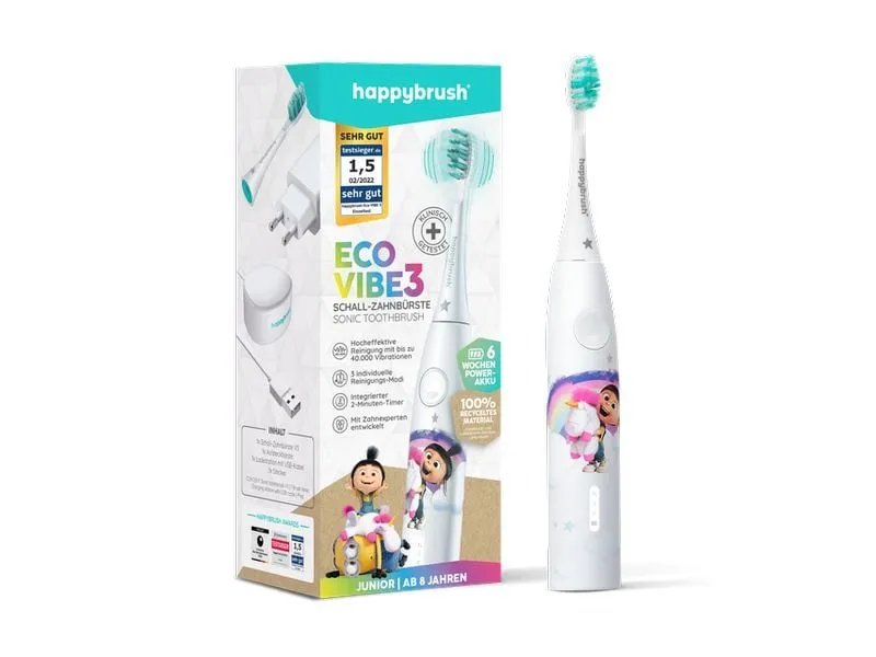 happybrush Schallzahnbürste StarterKit Eco Vibe V3 Agnes Weiss happybrush Schallzahnbürste StarterKit Eco Vibe V3 Agnes Weiss