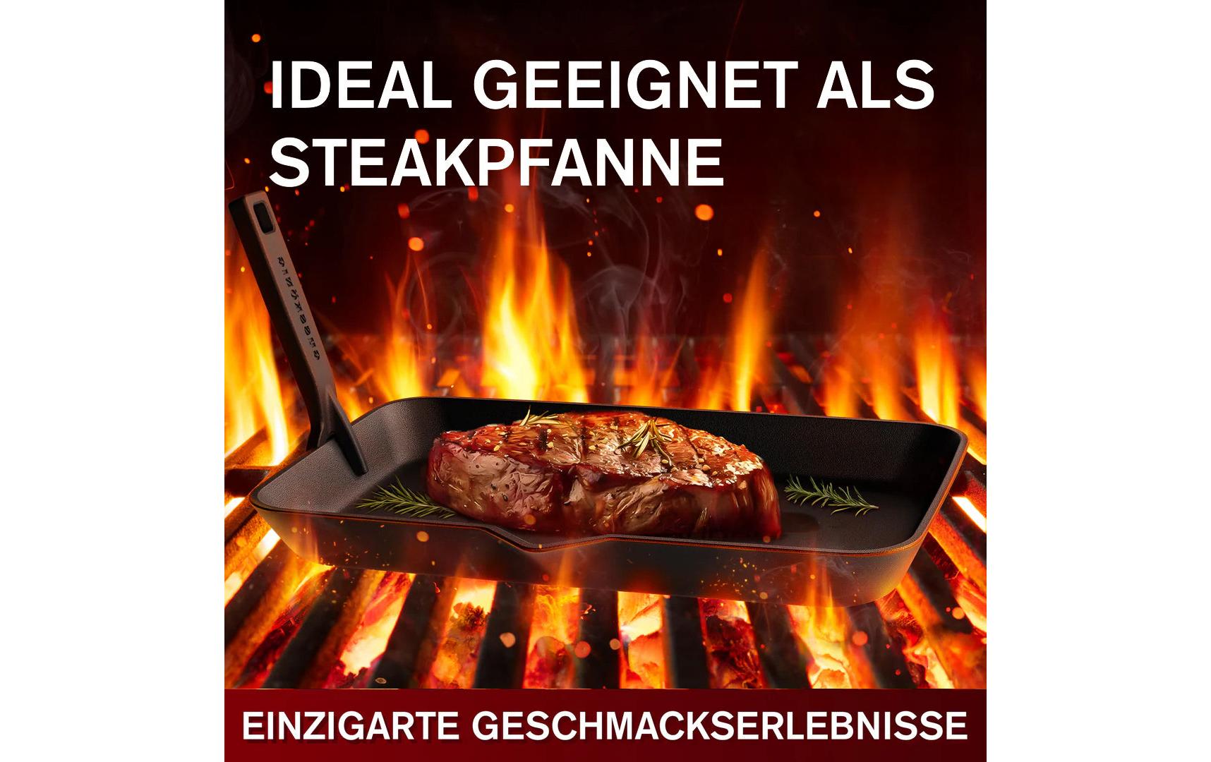 Gusskoenig Fajita-Pfanne abnehmbarer Griff