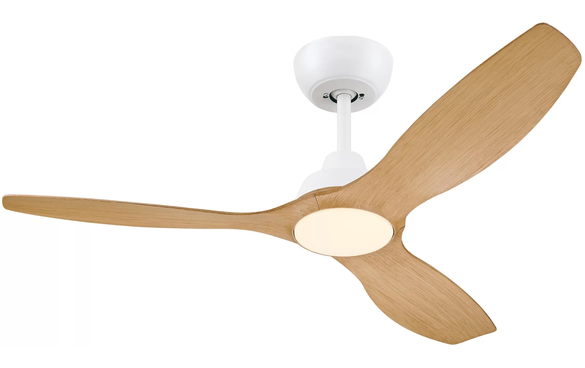 Philips LED-Deckenventilator Olas 35W, Weiss / Holz
