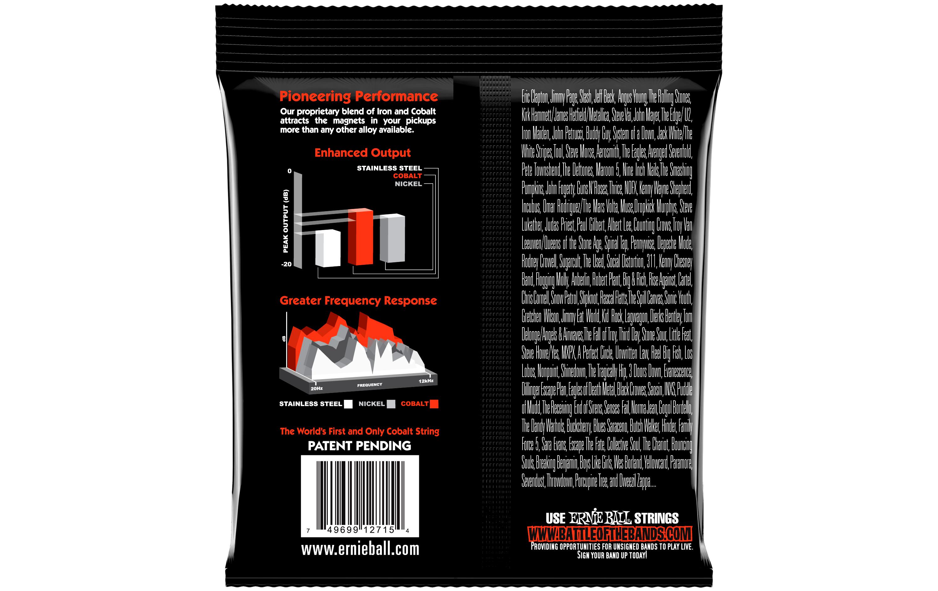 Ernie Ball Gitarrensaiten 2730 Slinky Cobalt – Skinny 10-62