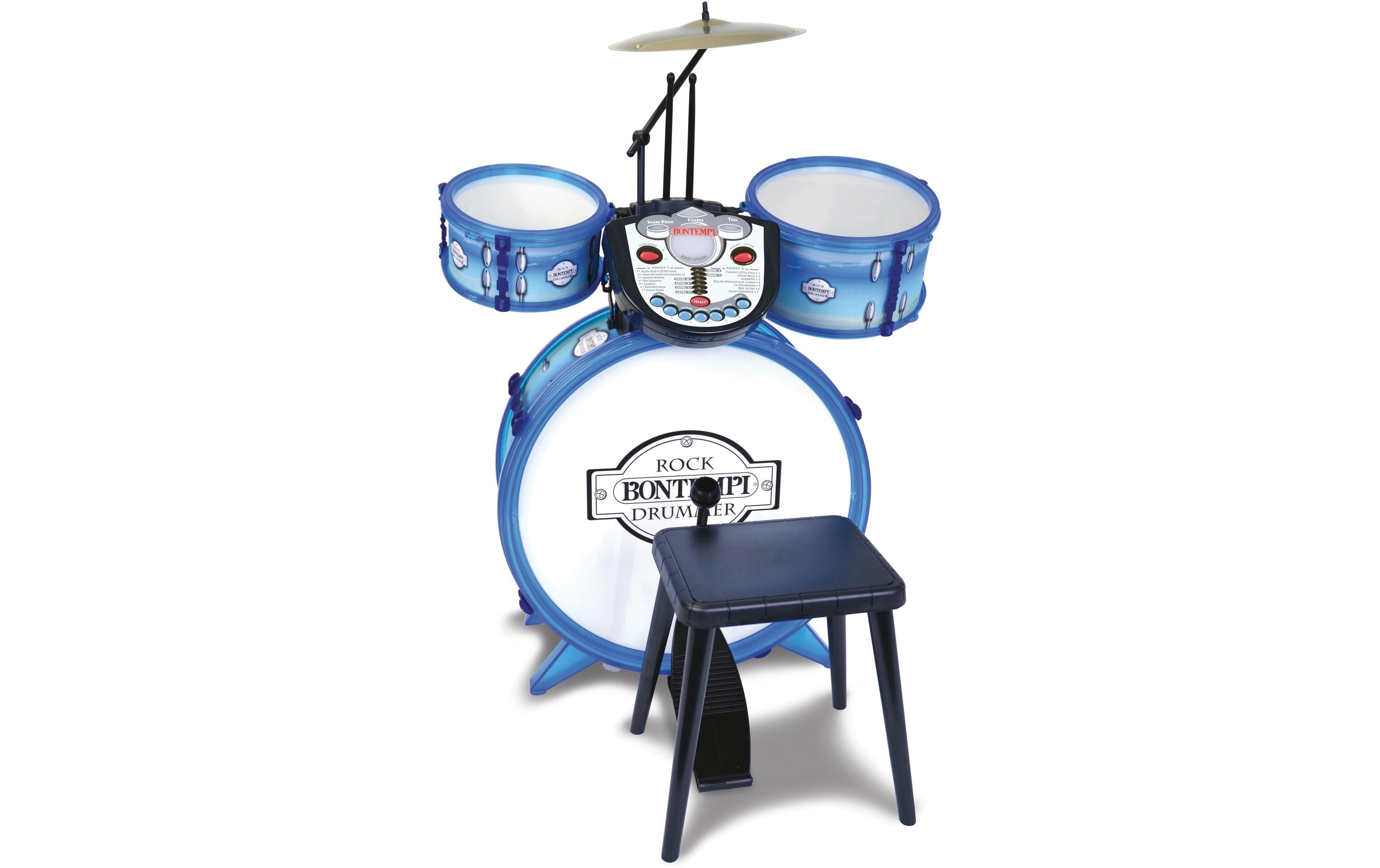 Bontempi Musikinstrument Schlagzeug mit Tutor
