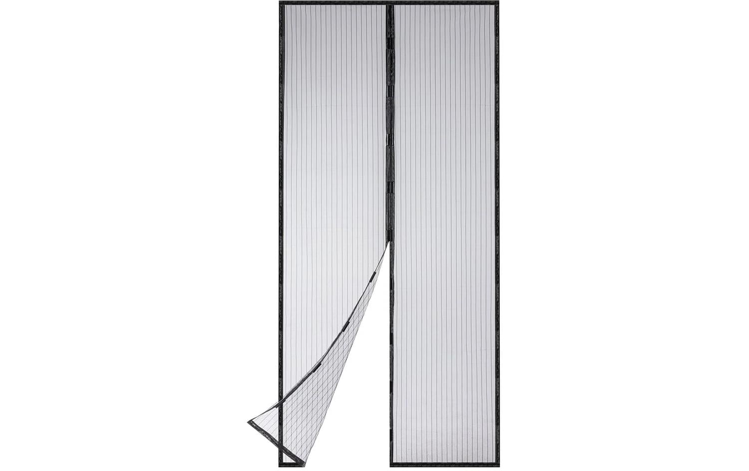 EASYmaxx Moskitonetz 100 x 210 cm Magic Klick, Schwarz