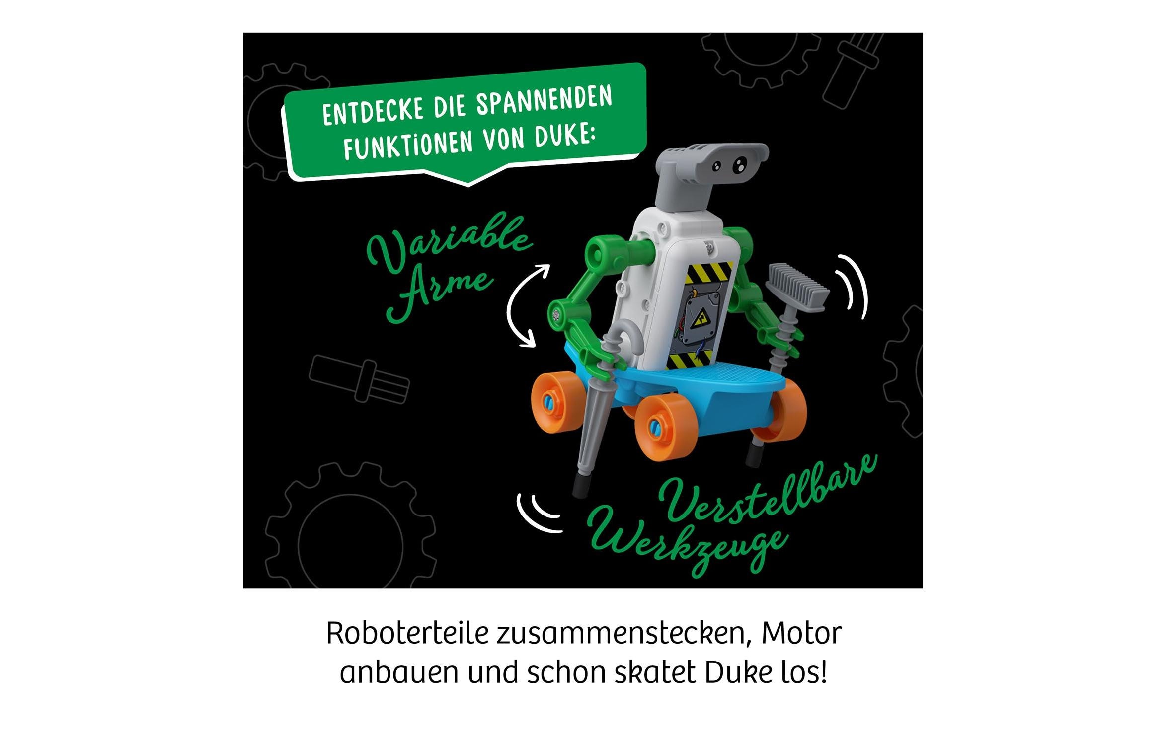Kosmos Experimentierkasten ReBotz: Duke der Skating-Bot