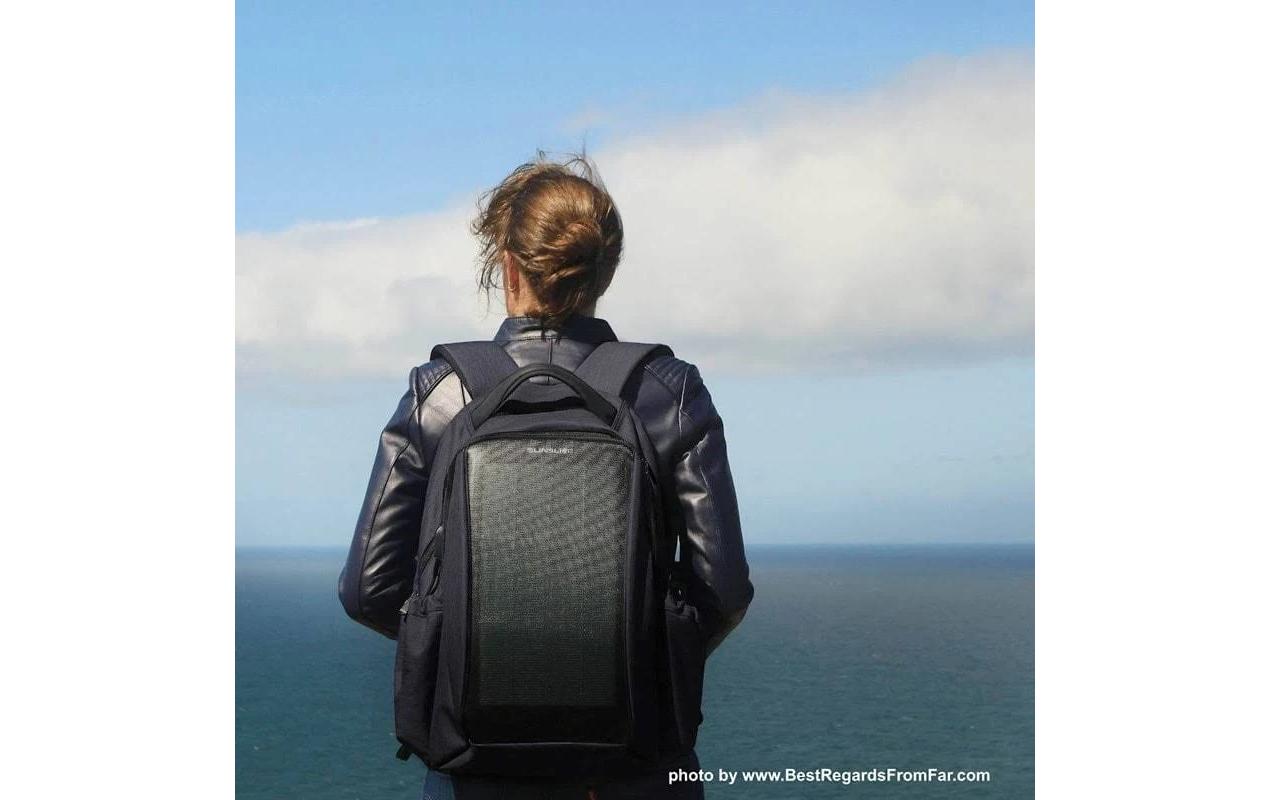 SunSlice Zenith – Solar Backpack – Schwarz 8 W