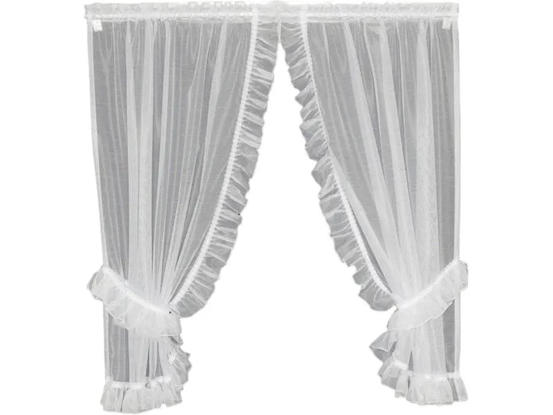 Hubatka Tagvorhang Vitrage 95 cm x 150 cm, Weiss Hubatka Tagvorhang Vitrage 95 cm x 150 cm, Weiss
