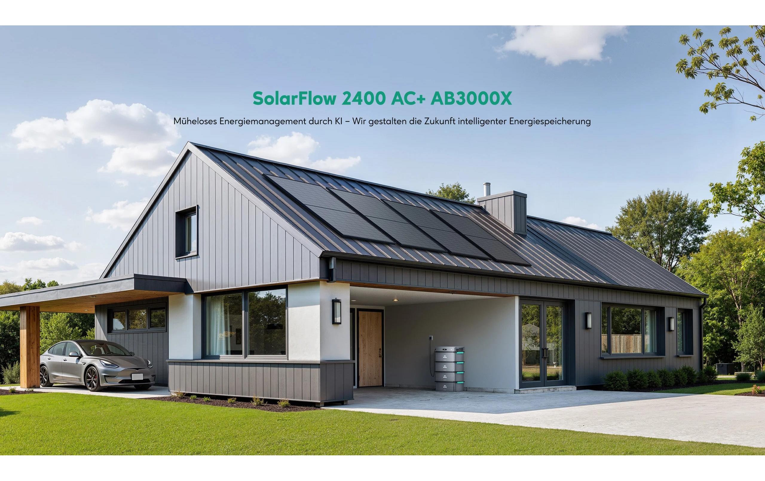 Zendure KitSolarFlow 2400 AC 8.64 kWh mit 3x AB3000X Erw. Batterie