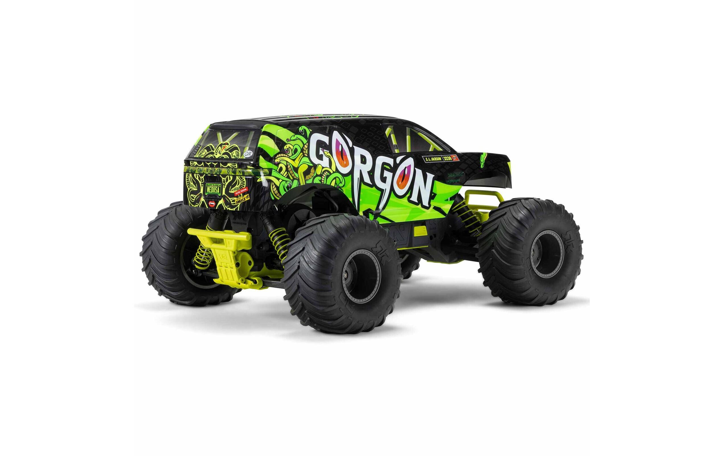 Arrma Monster Truck Gorgon MEGA 550 RWD Gelb, RTR, 1:10