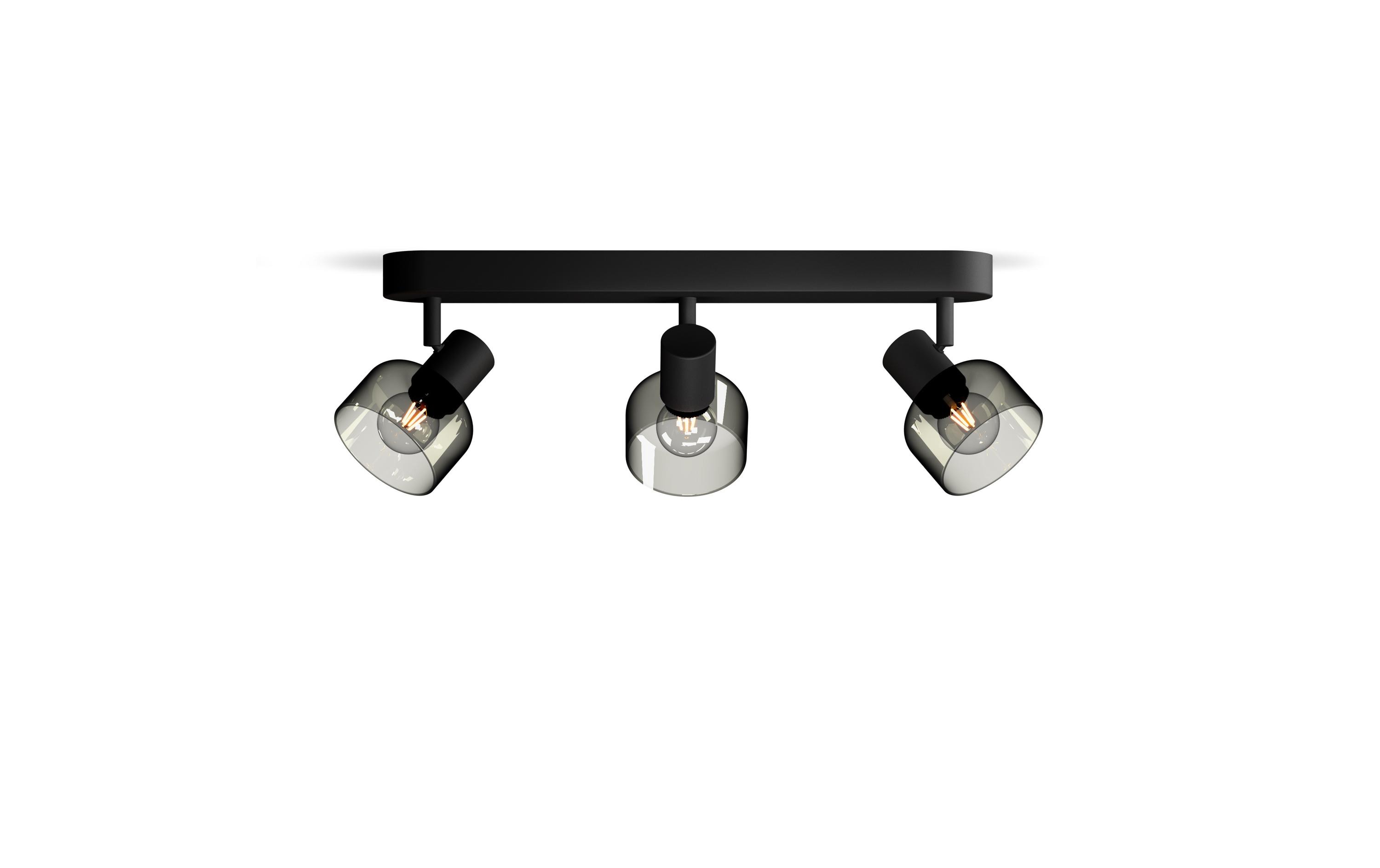 Philips Aufbauspot Sleet 3er Spot für E14 Schwarz, ohne Leuchtmittel