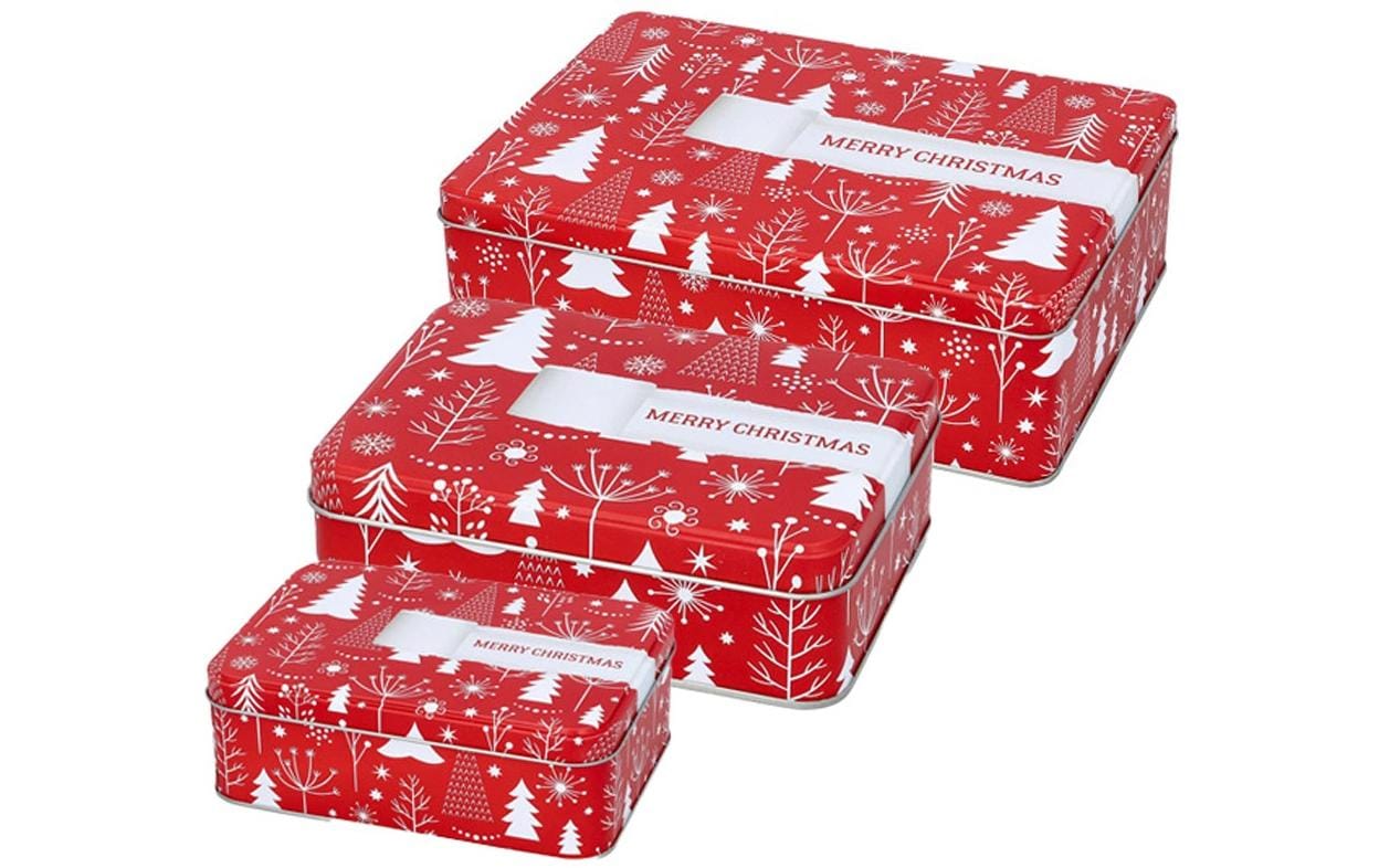 RBV Birkmann Guetzli-Dose Christmas Gift Wrap 3 Stück, M/L/XL
