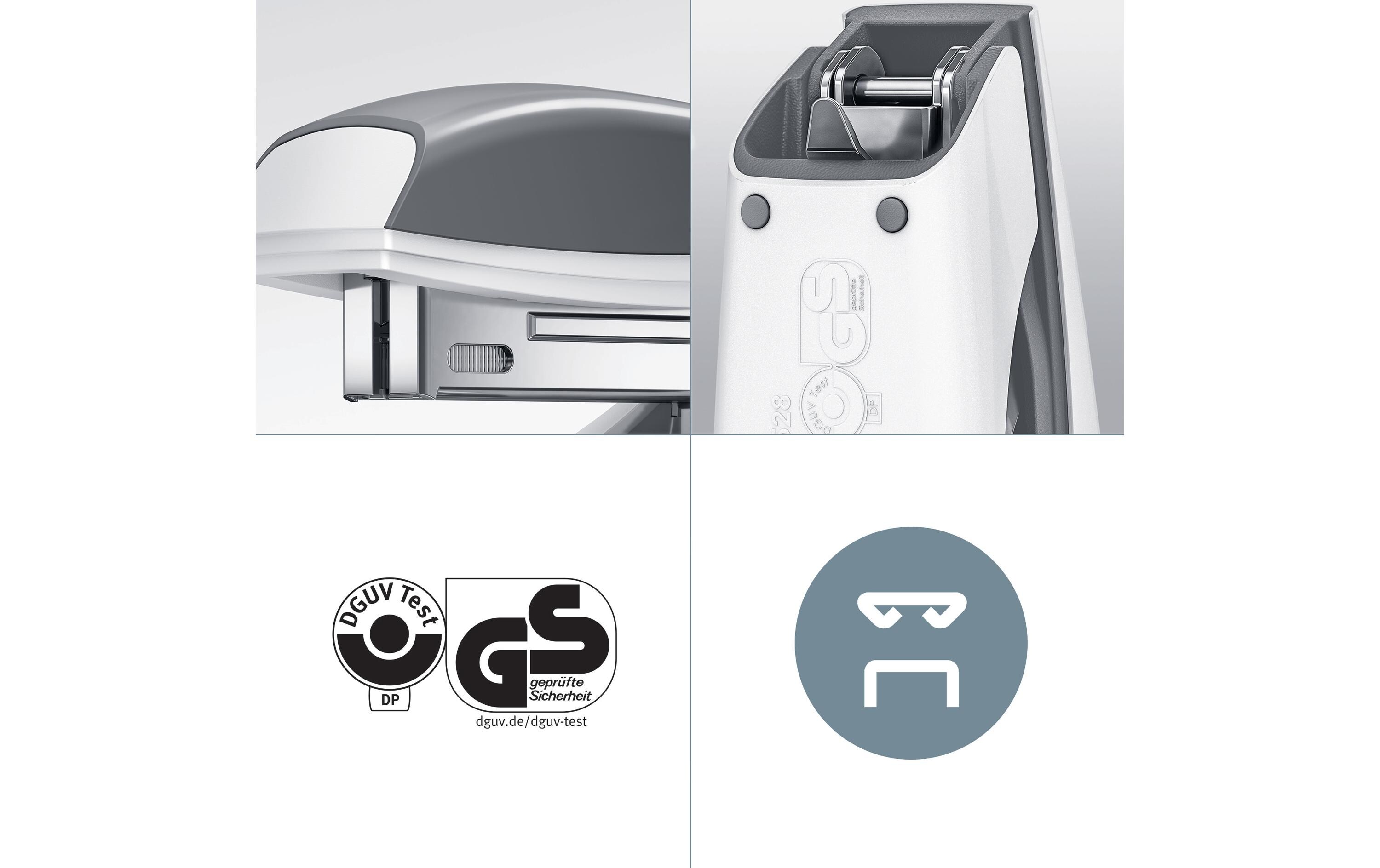 Leitz Heftgerät NeXXt WOW Mini 10 Seiten, Rot