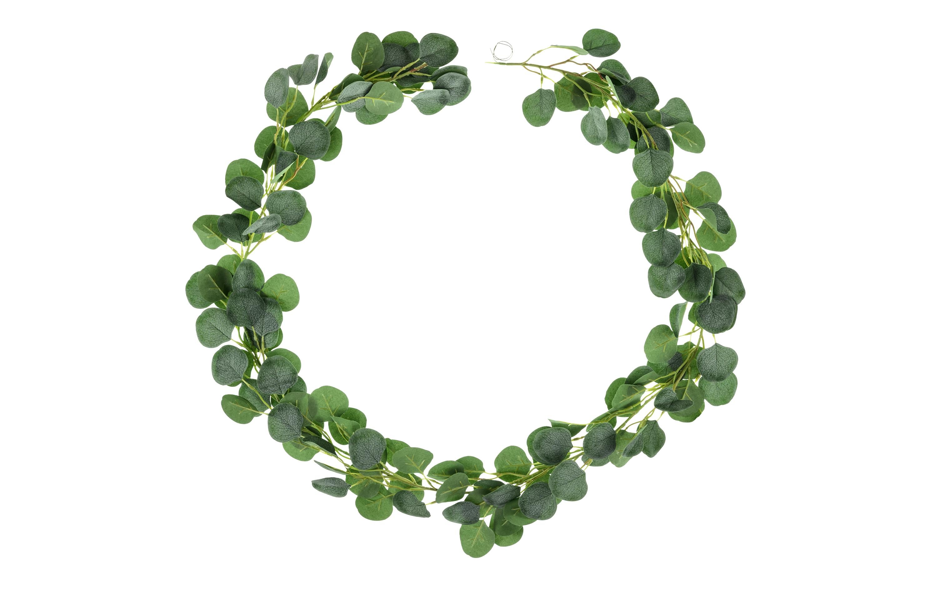 Partydeco Girlande Eukalyptus 1.8 m, 150 Blätter, 1 Stück